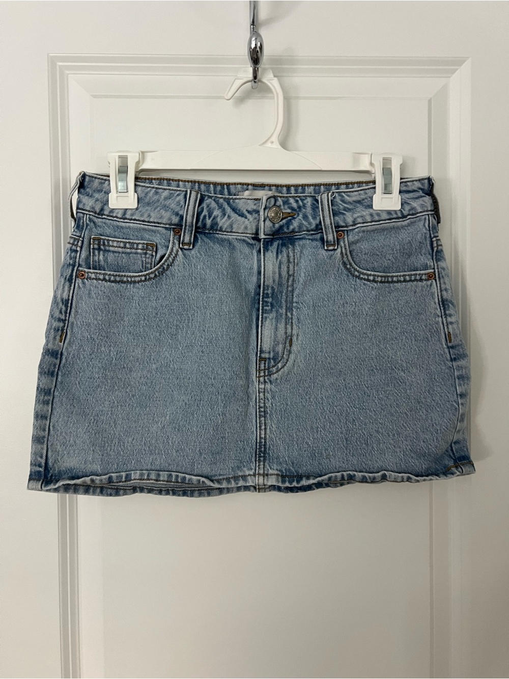 PacSun Light Blue Denim Mini Skirt